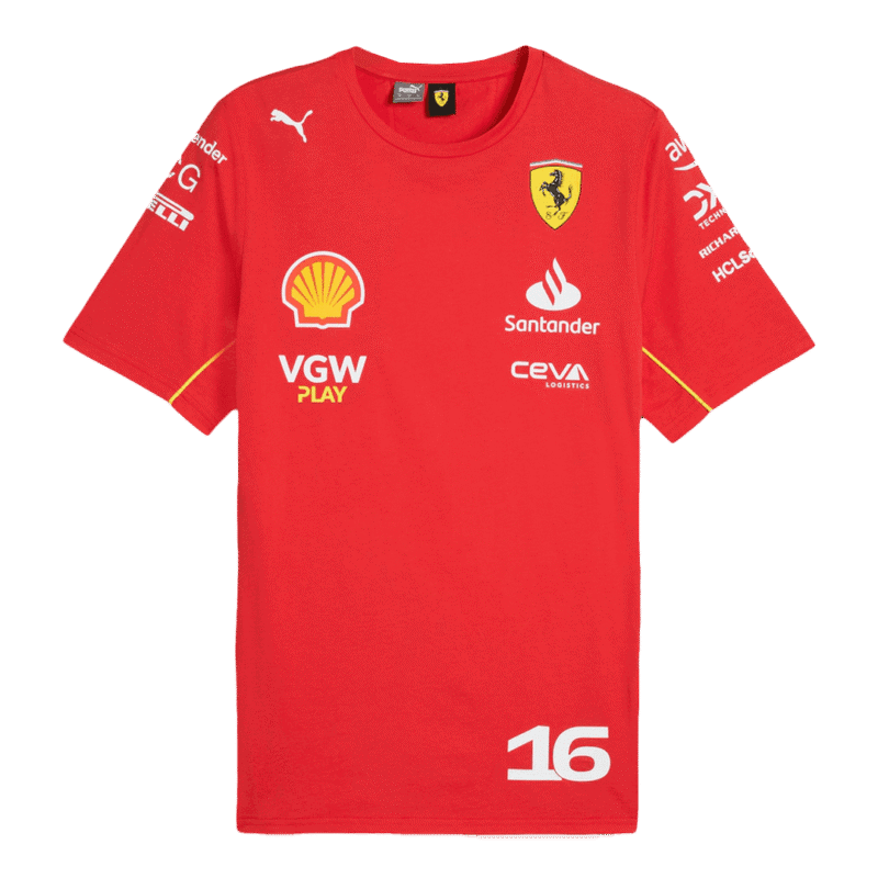 Charles Leclerc #16 Ferrari F1 Racing Team Shirt 2024