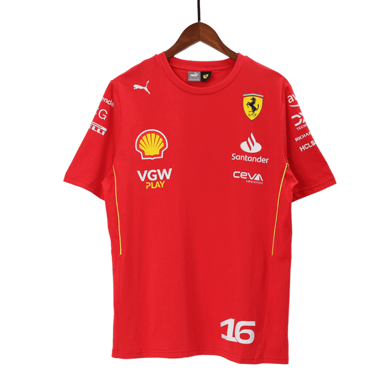 Charles Leclerc #16 Ferrari F1 Racing Team Shirt 2024