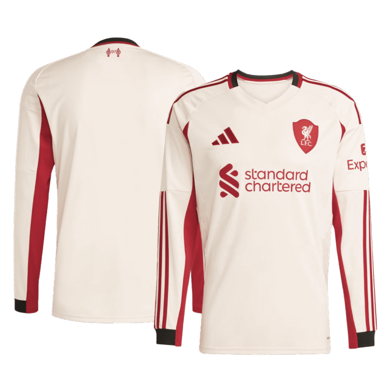 Liverpool Away Long Sleeve Soccer Jersey 2025/26