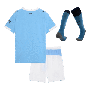 Manchester City Home Kids Soccer Jerseys Full Kit 2025/26