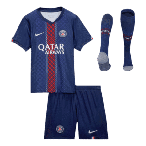PSG Home Kids Soccer Jerseys Full Kit 2025/26