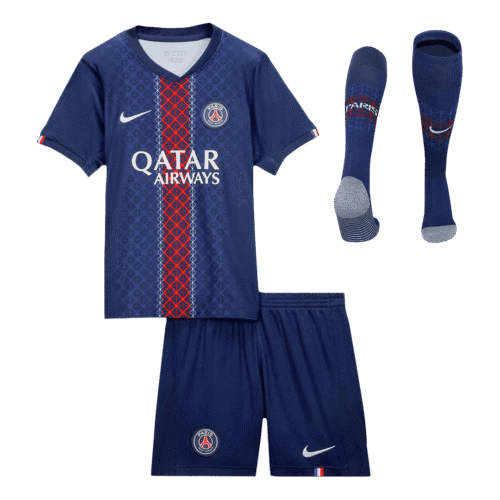 PSG Home Kids Soccer Jerseys Full Kit 2025/26