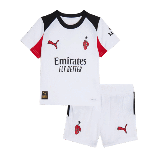 AC Milan Away Kids Soccer Jerseys Kit 2025/26