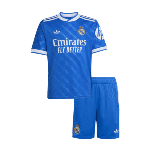 Real Madrid Third Away Kids Soccer Jerseys Kit 2025/26