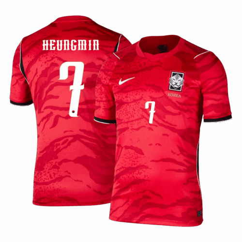HEUNGMIN #7 South Korea Home Soccer Jersey World Cup 2026
