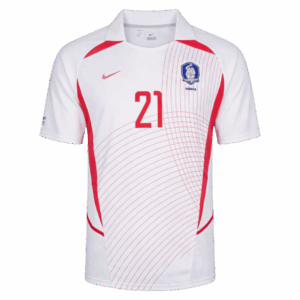 Retro Jersey J S Park #21 South Korea Away World Cup 2002