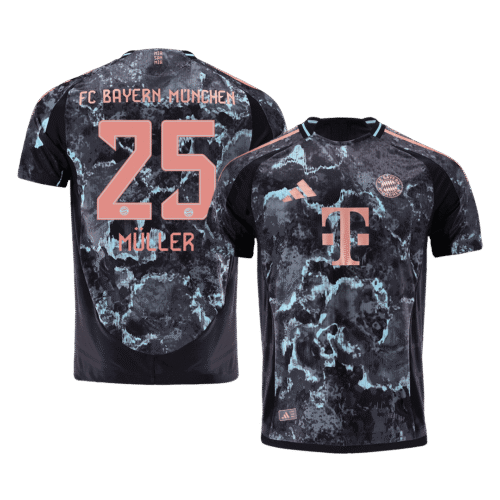 MÜLLER #25 Bayern Munich Away Authentic Soccer Jersey 2024/25