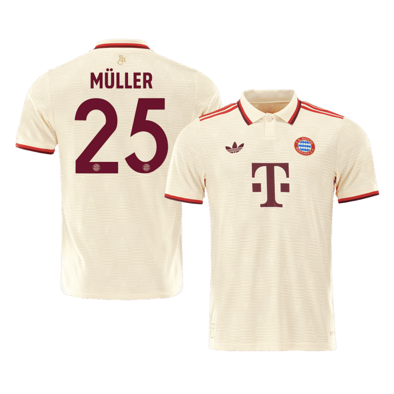 MÜLLER #25 Bayern Munich Third Away Authentic Soccer Jersey 2024/25 - UCL