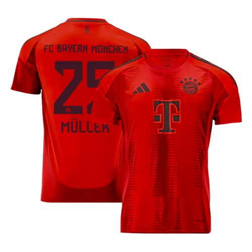 MÜLLER #25 Bayern Munich Home Soccer Jersey 2024/25