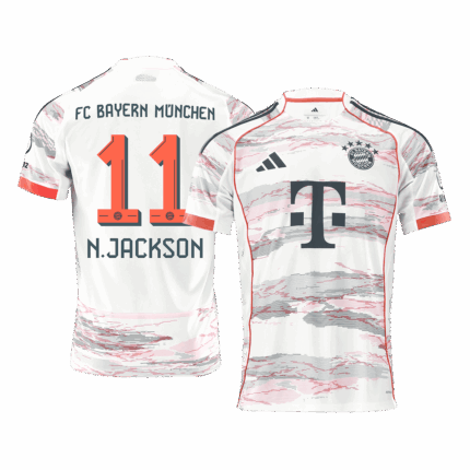 N.JACKSON #11 Bayern Munich Away Soccer Jersey 2025/26