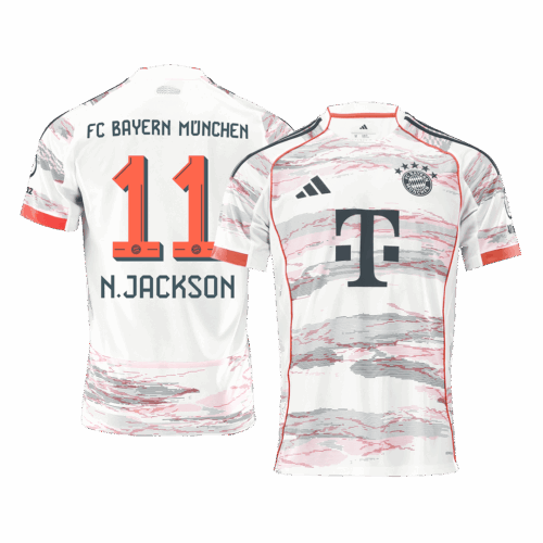 N.JACKSON #11 Bayern Munich Away Soccer Jersey 2025/26