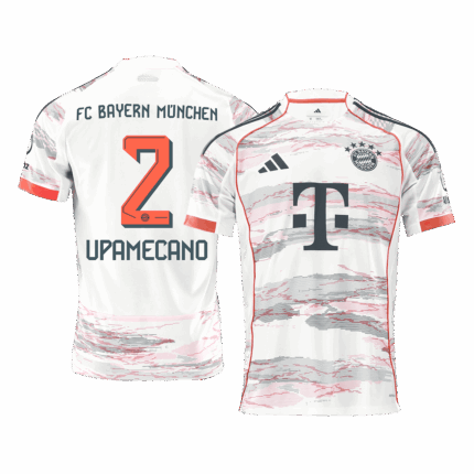 UPAMECANO #2 Bayern Munich Away Soccer Jersey 2025/26