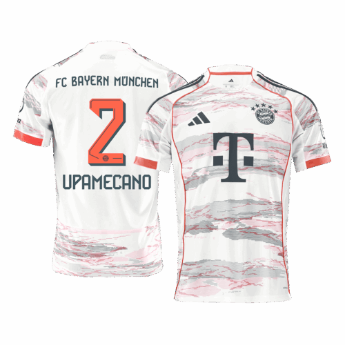 UPAMECANO #2 Bayern Munich Away Soccer Jersey 2025/26