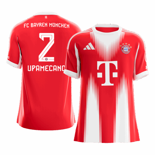 UPAMECANO #2 Bayern Munich Home Soccer Jersey 2025/26