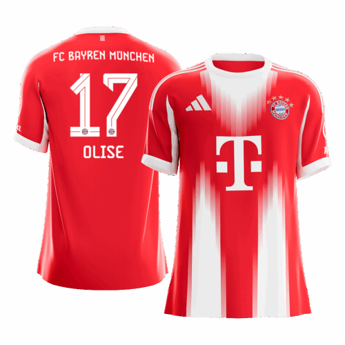 OLISE #17 Bayern Munich Home Soccer Jersey 2025/26