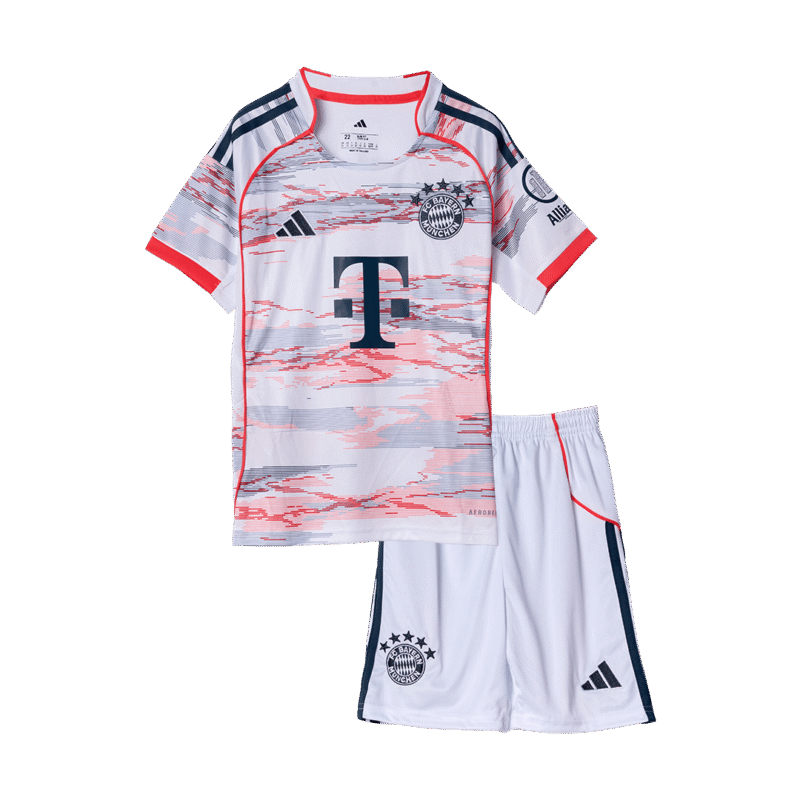 Bayern Munich Away Kids Soccer Jerseys Kit 2025/26