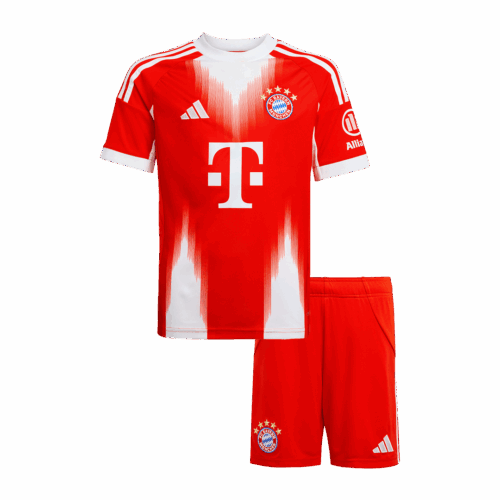 Bayern Munich Home Kids Soccer Jerseys Kit 2025/26