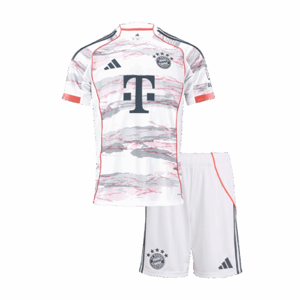 Bayern Munich Away Kids Soccer Jerseys Kit 2025/26