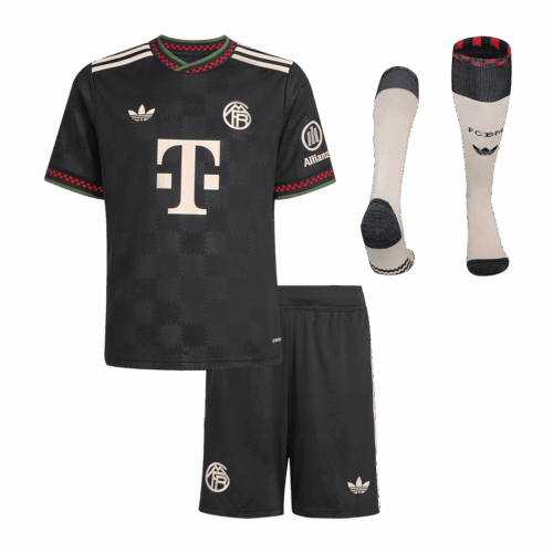 Bayern Munich Third Away Kids Soccer Jerseys Full Kit 2025/26