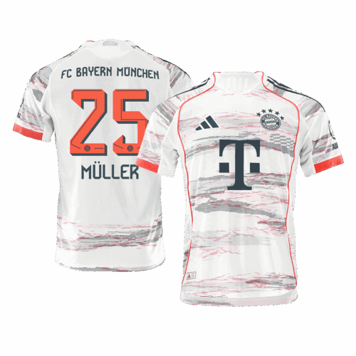 MÜLLER #25 Bayern Munich Away Player Version Jersey 2025/26