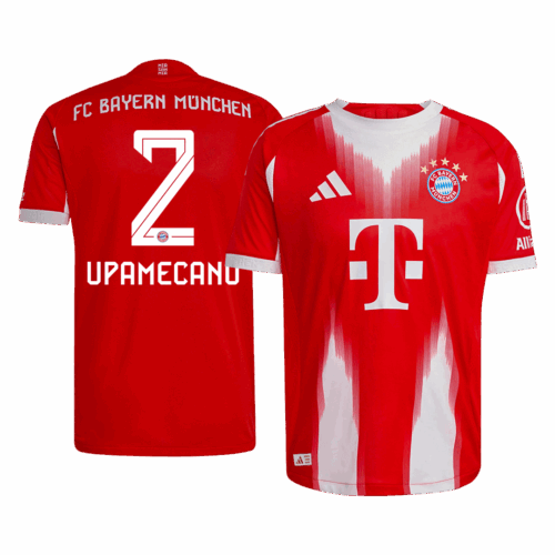 UPAMECANO #2 Bayern Munich Home Player Version Jersey 2025/26