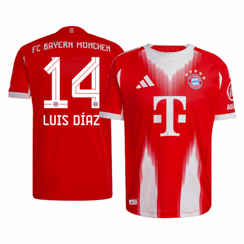 LUIS DÍAZ #14 Bayern Munich Home Player Version Jersey 2025/26