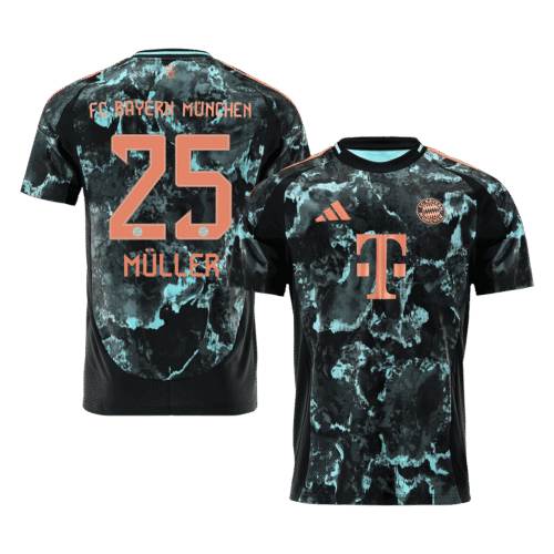 MÜLLER #25 Bayern Munich Away Soccer Jersey 2024/25