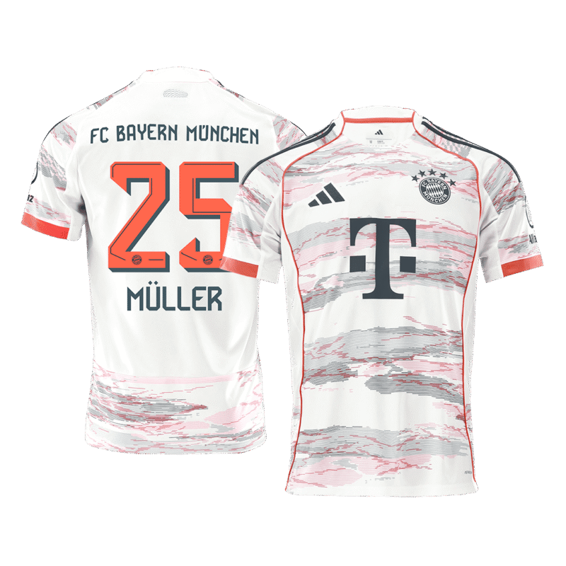 MÜLLER #25 Bayern Munich Away Soccer Jersey 2025/26