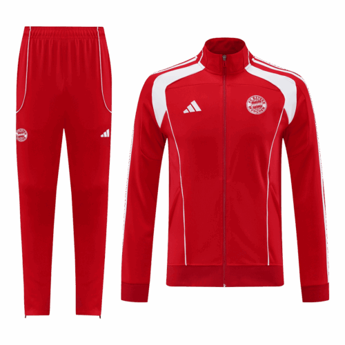 Bayern Munich Jacket Tracksuit 2025/26 Red