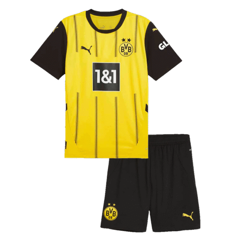 Borussia Dortmund Home Kids Soccer Jerseys Kit 2024/25