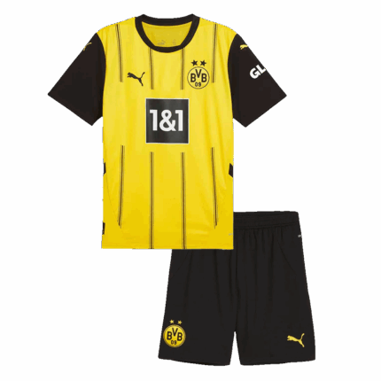 Borussia Dortmund Home Kids Soccer Jerseys Kit