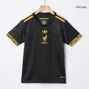 Mexico Third Away Kids Soccer Jerseys Kit 2025 - Gold Cup