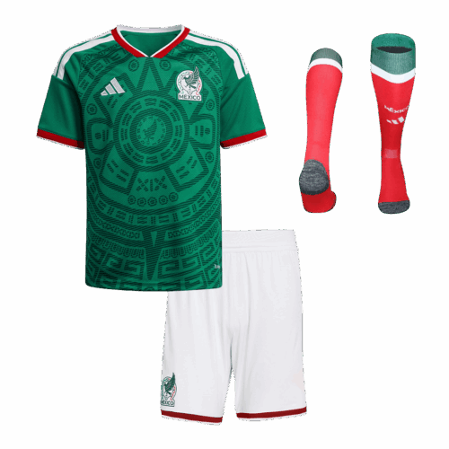 Mexico Home Kids Soccer Jerseys Full Kit World Cup 2026