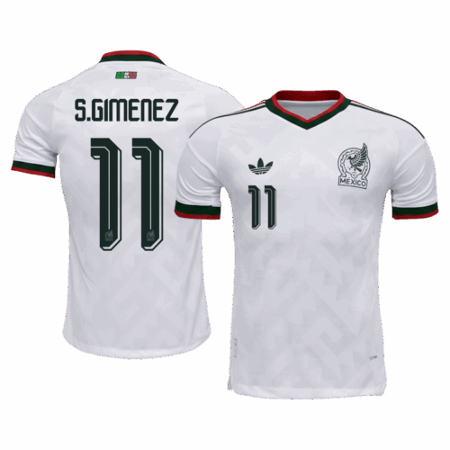 S.GIMENEZ #11 Mexico Away Player Version Jersey World Cup 2026