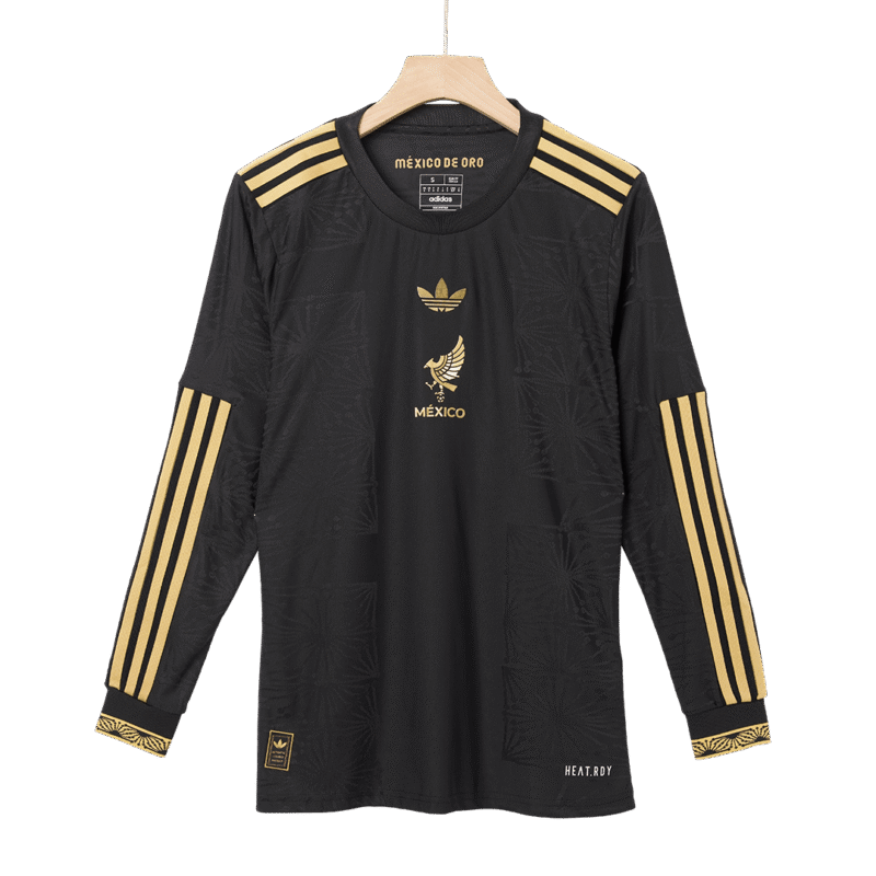 Mexico Third Away Long Sleeve Authentic Jerseys Kit 2025 - Gold Cup