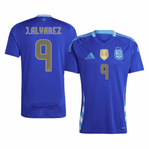 J.ALVAREZ #9 Argentina Away Soccer Jersey