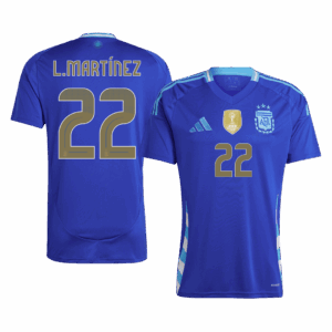 L.MARTÍNEZ #22 Argentina Away Soccer Jersey