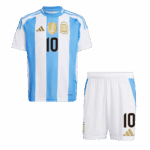 MESSI #10 Argentina Home Kids Soccer Jerseys Kit