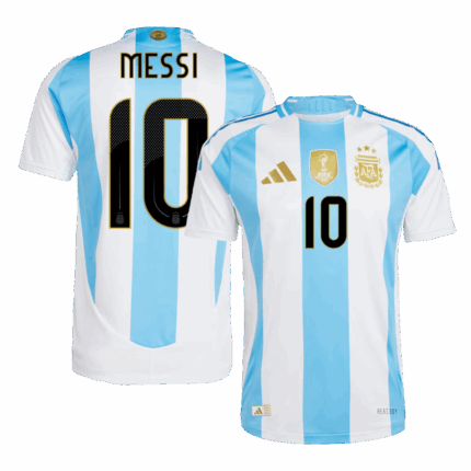 MESSI #10 Argentina Home Authentic Soccer Jersey