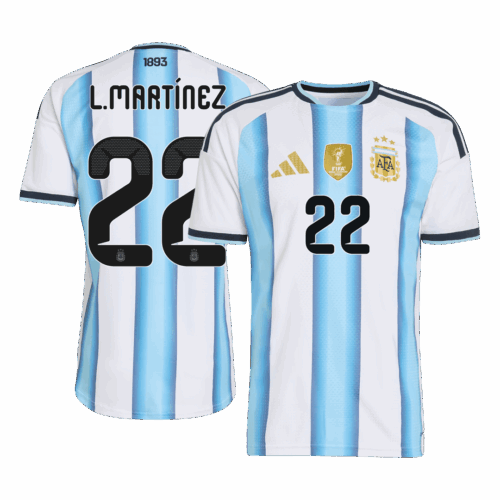 L.MARTÍNEZ #22 Argentina Home Player Version Jersey World Cup 2026