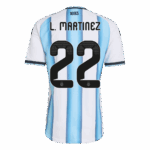 L.MARTINEZ #22 Argentina Home Player Version Jersey World Cup 2026
