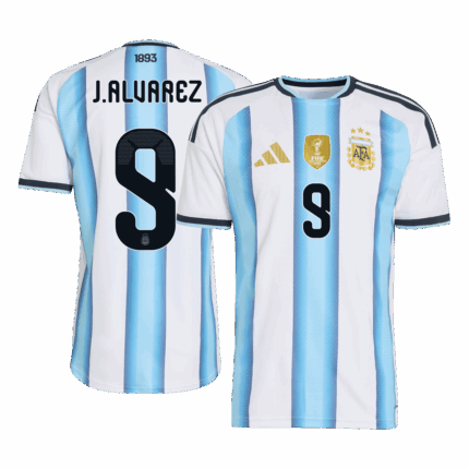 J.ALVAREZ #9 Argentina Home Player Version Jersey World Cup 2026