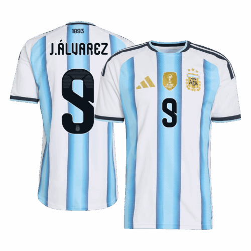 J.ÁLVAREZ #9 Argentina Home Player Version Jersey World Cup 2026
