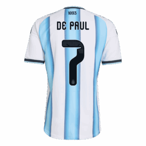DE PAUL #7 Argentina Home Player Version Jersey World Cup 2026
