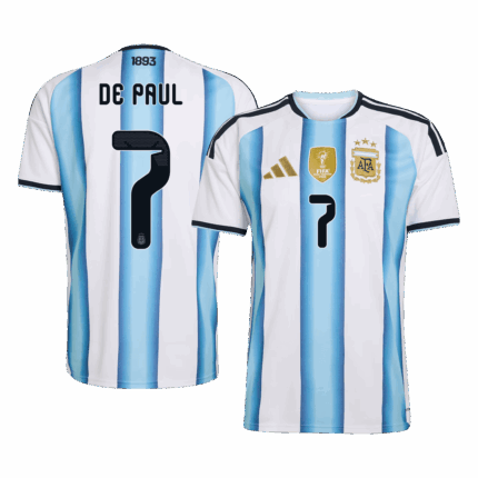 DE PAUL #7 Argentina Home Soccer Jersey 2026