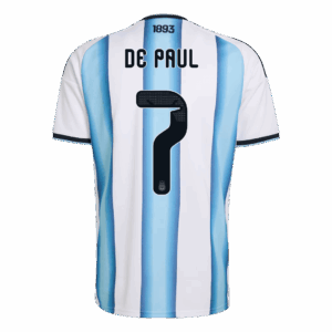 DE PAUL #7 Argentina Home Soccer Jersey World Cup 2026