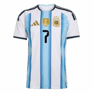 DE PAUL #7 Argentina Home Soccer Jersey World Cup 2026