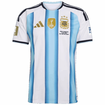 Argentina Home Soccer Jersey World Cup 2026 - Final Match (With Patches)