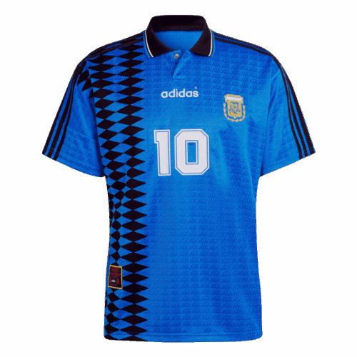 Retro Soccer Jersey #10 Argentina Away 1994