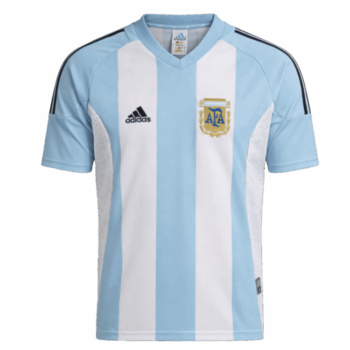 Retro Soccer Jersey Argentina Home World Cup 2002